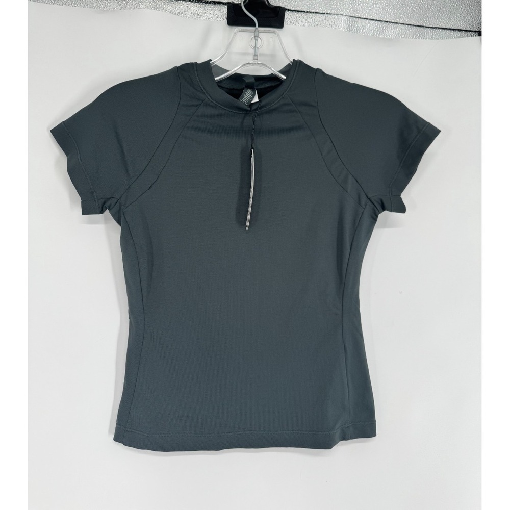Nike X SKIMS Airy‎ Baby T Shirt Tee Womens 2XS Dark Teal Crew Neck Short Sleeve